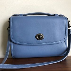 Coach Kip Turnlock Crossbody in Washed Chambray